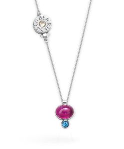 Naszyjniki Berries&Co | Naszyjnik Bonbon Pink Tourmaline Silver 925 Srebro