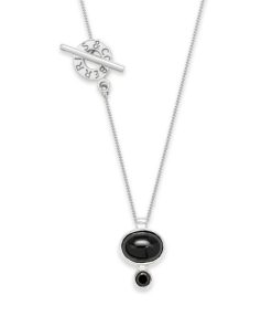 Naszyjniki Berries&Co | Naszyjnik Bonbon Black Onyx Silver 925 Srebro