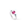 Pierscionki Berries&Co | Pierscionek Bonbon Pink Tourmaline Silver 925 Srebro